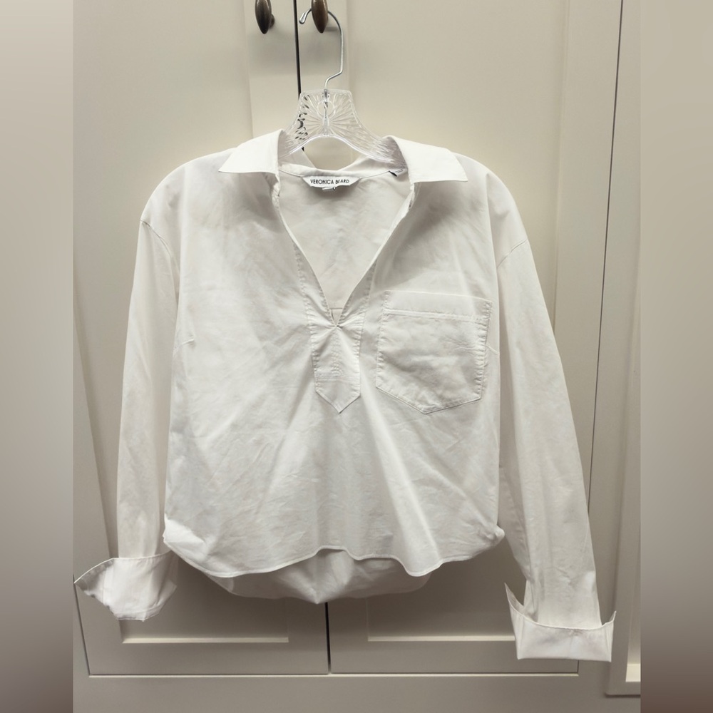 Veronica Beard Khai Poplin Top